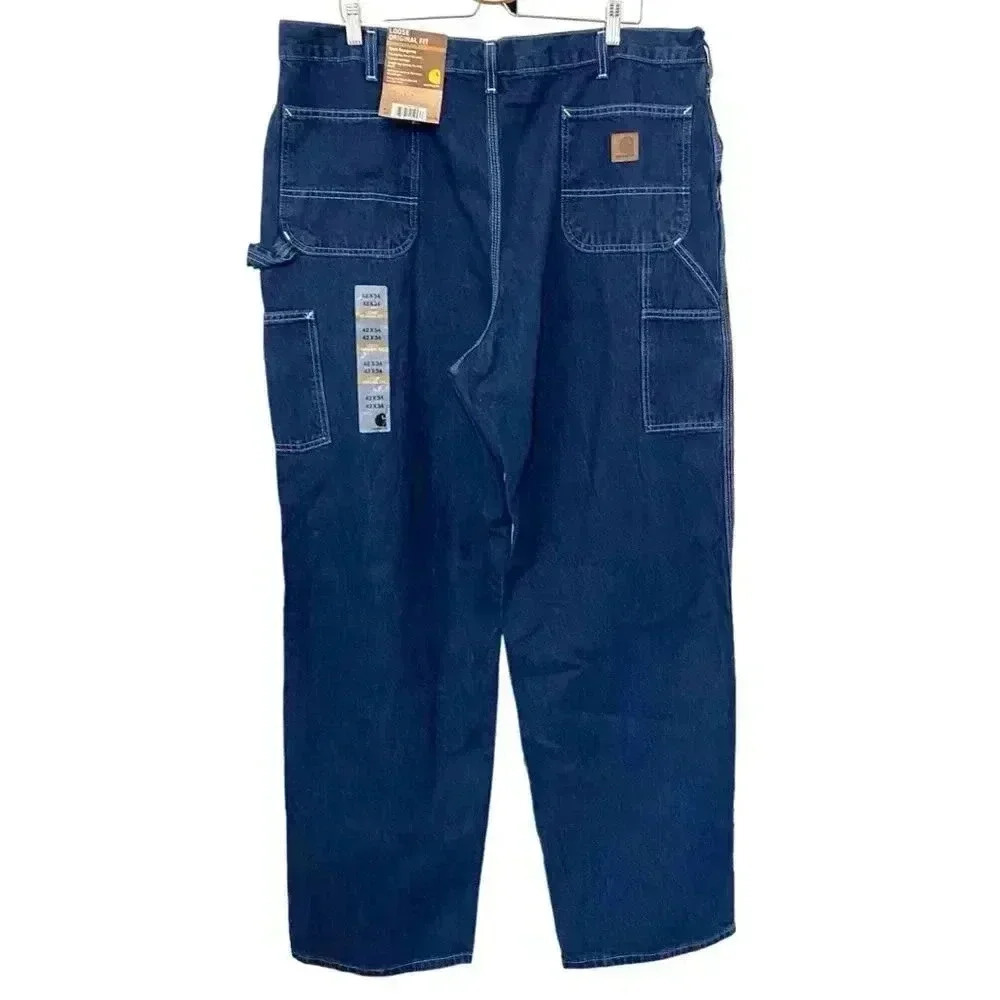New Carhartt Original Work Dungarees B13 Loose Fit Dead Stock Utility 42 x 34 - Picture 2 of 11